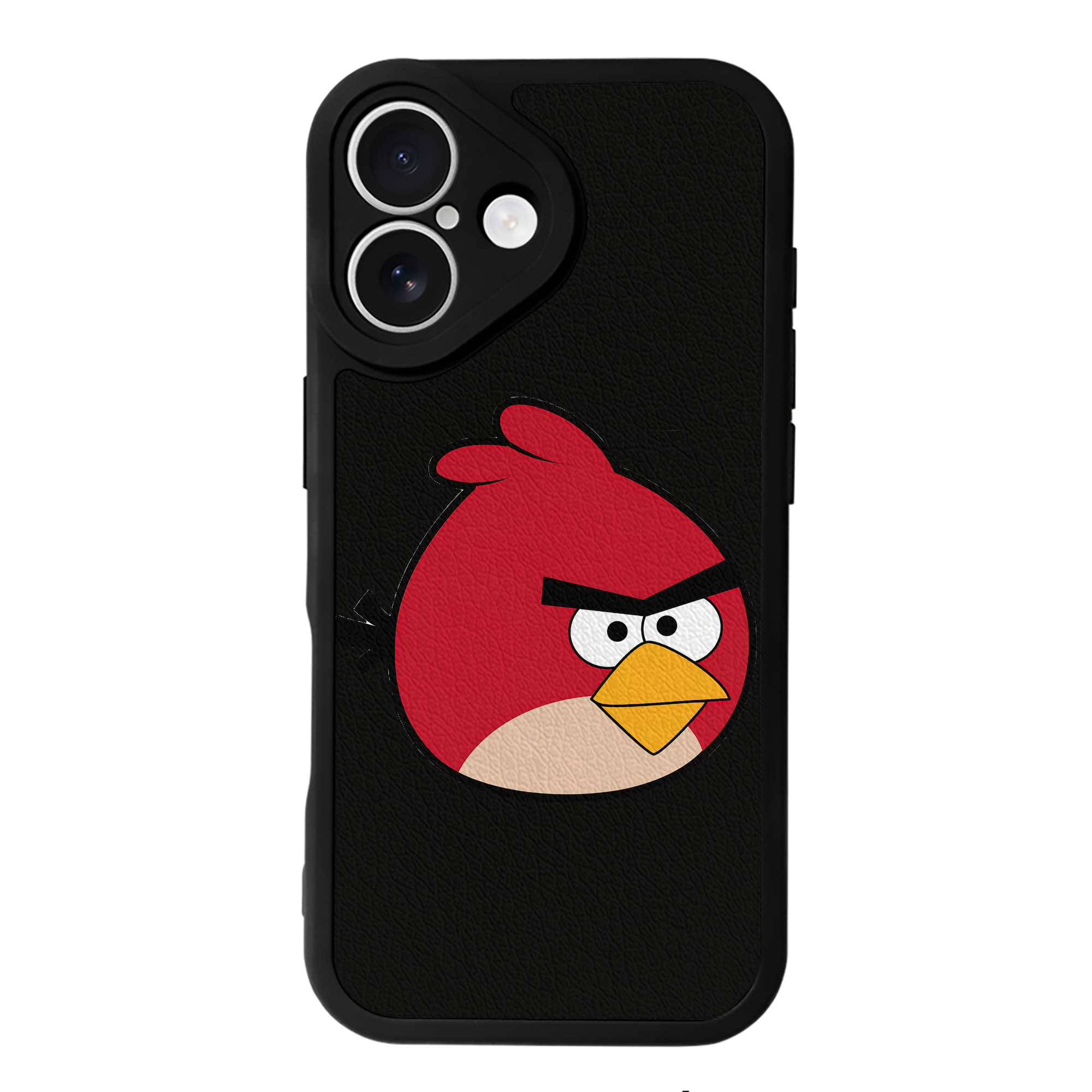 （画像用） Angry Birds アングリーバード 【iPhone 16シリーズ対応】シリコンスマホケース（レザー調） 材質：シリコン